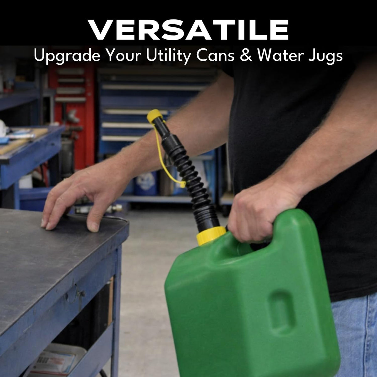 EZ-POUR base cap provides secure leak-proof closure