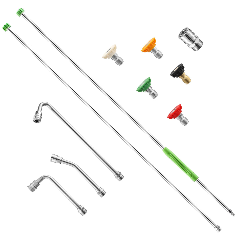 EZALOR 60-inch extension wand with molded grip for extended reach and comfort.
