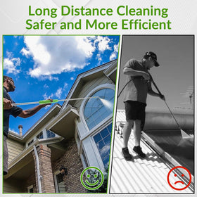 EZALOR ergonomic grip enhances comfort during long cleaning sessions.