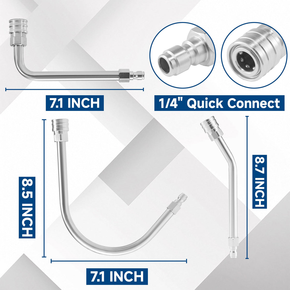 EZALOR extension wand with 120-degree angle reaches tight eaves and corners.