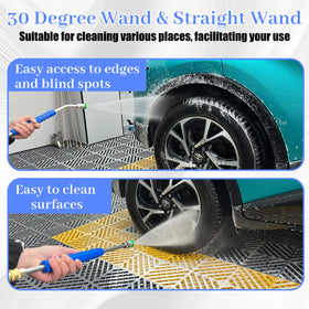 EZALOR extension wand with slip-resistant cover improves grip and safety.