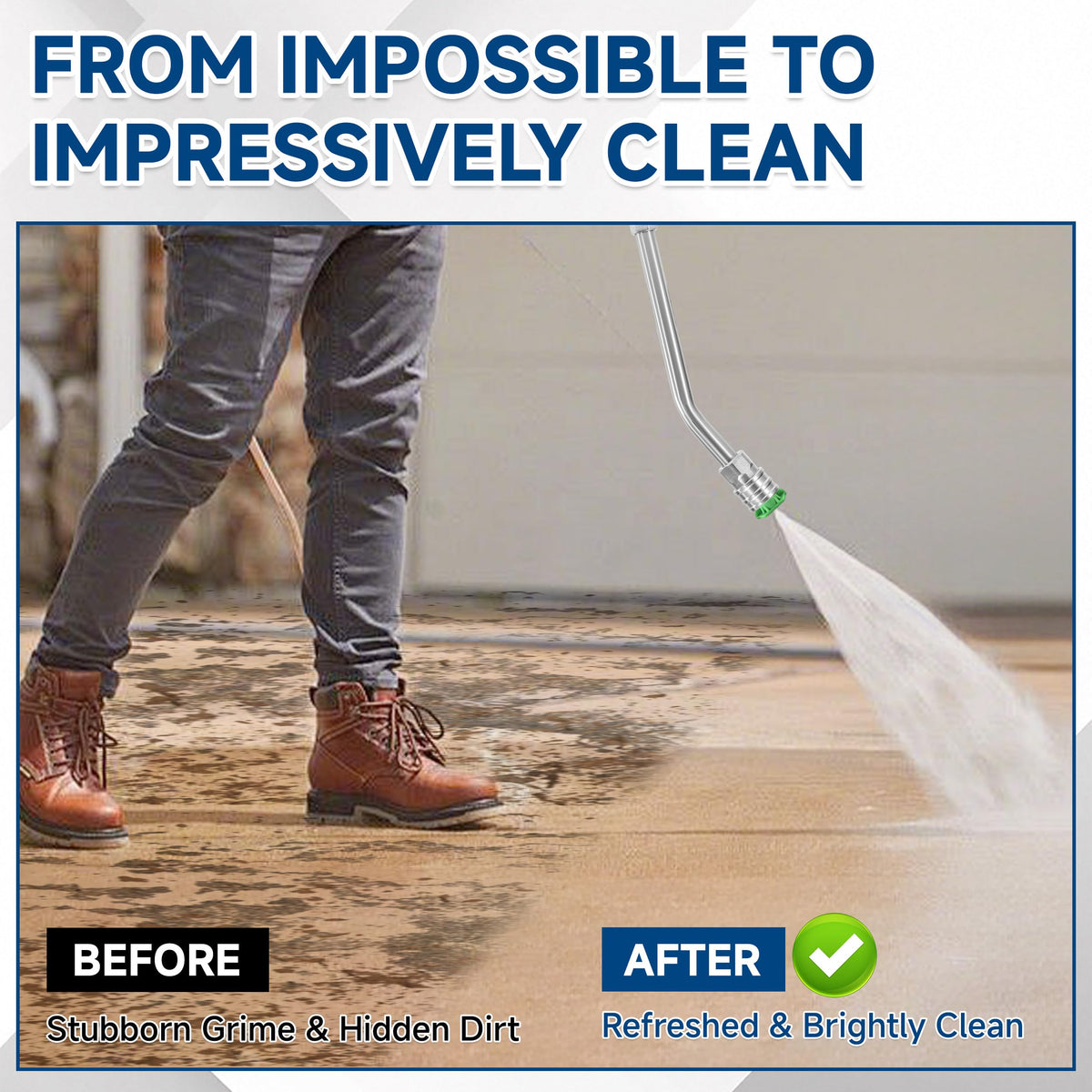 EZALOR quick-connect 1/4-inch ensures fast, leak-free hose connections.