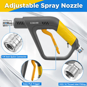 EZALOR wide-mouth 1L bottle for easy foam filling and refills.