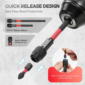 EZARC 14PC set quick-release extension 150mm for overhead work