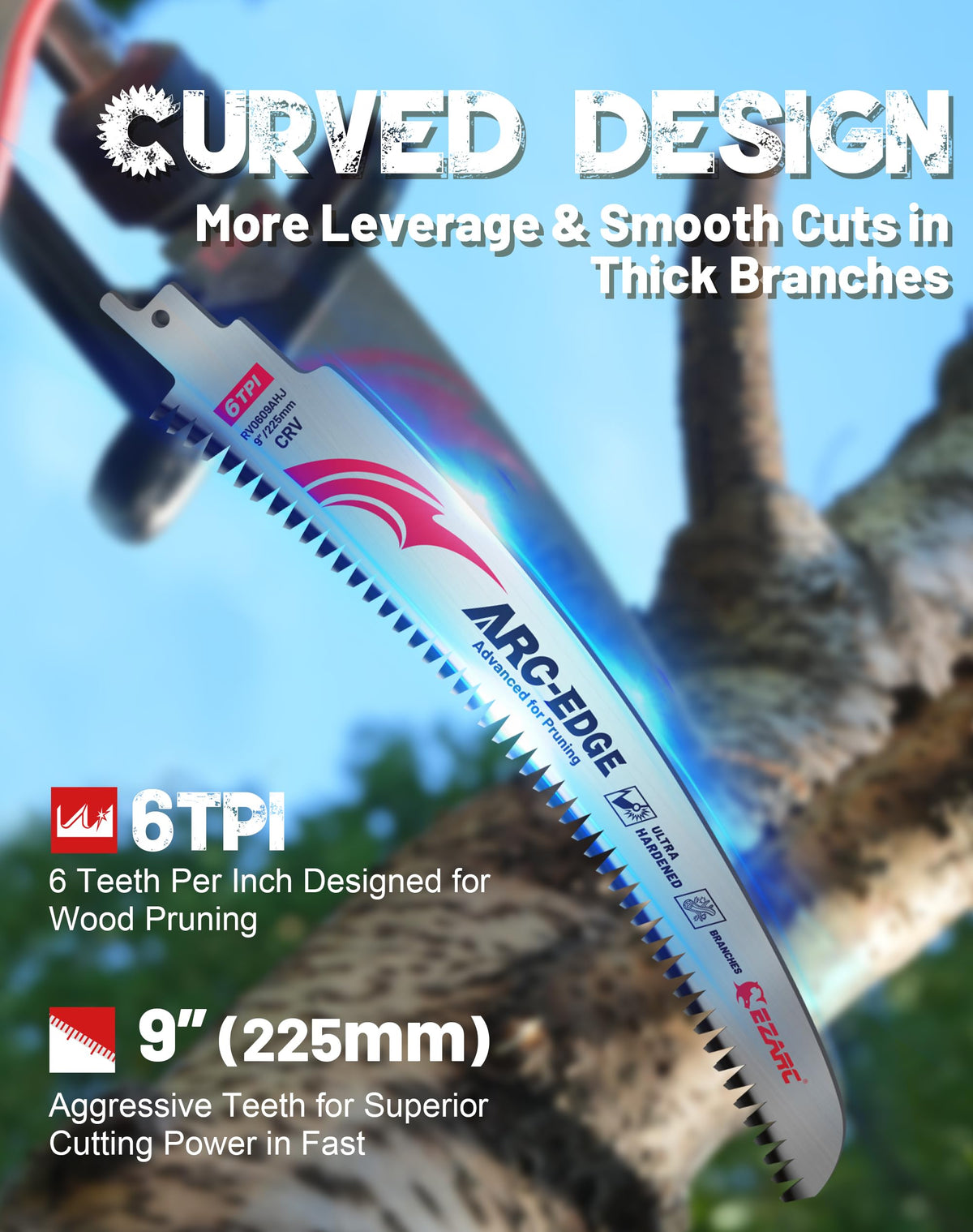 EZARC 3-pack blades shown, highlighting value and ready-to-use options.
