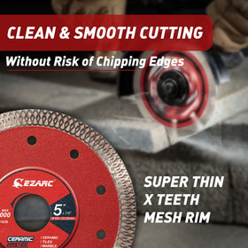 EZARC 5-inch diamond saw blade for porcelain cutting