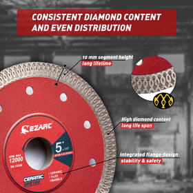 EZARC turbo mesh rim diamond edge for precise tile cuts
