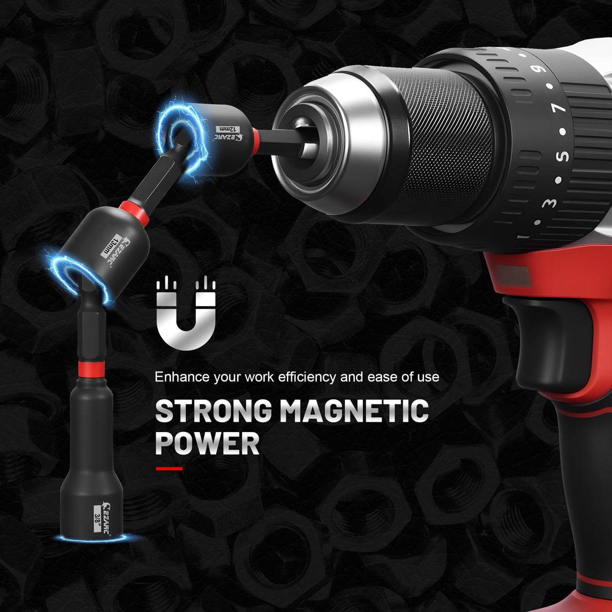 EZARC 6-inch extension bar extends reach to hard-to-access fasteners