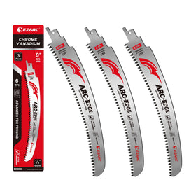 EZARC 9in arc-edge blade closeup for precise pruning and clean cuts.