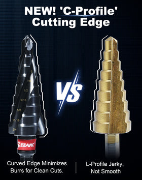 EZARC AlTiN-coated drill bit resists heat and wear during heavy use.