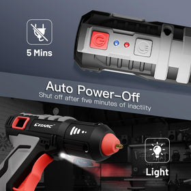 EZARC auto-off safety feature conserves energy and prevents misuse