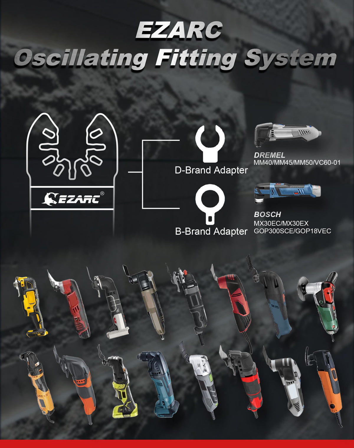 EZARC tool blades ideal for bathroom renovations and flooring projects.