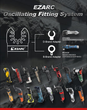EZARC tool blades ideal for bathroom renovations and flooring projects.
