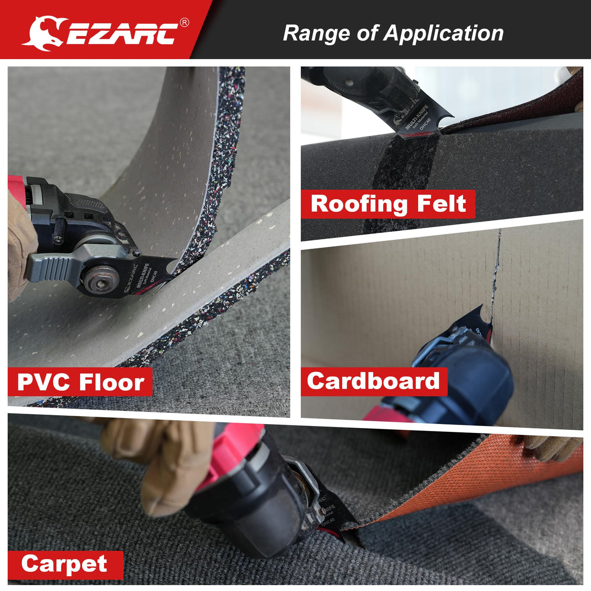 EZARC rust-proof coating on blades with break-in steps for best edge.
