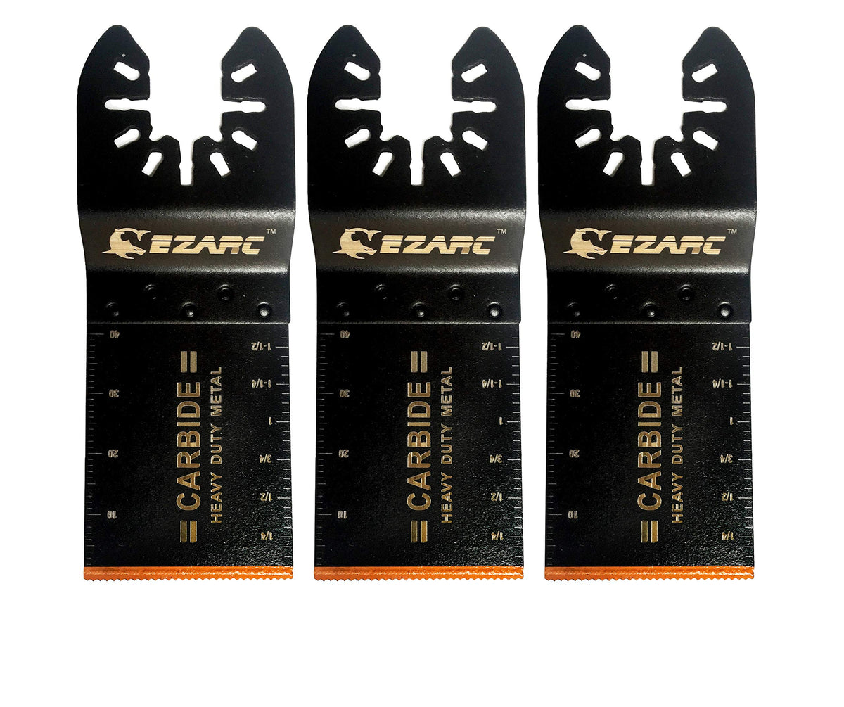 EZARC carbide oscillating blade close-up showing durable teeth for long life