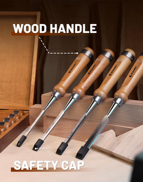 EZARC chisels close-up show durable HRC60 blades for lasting sharpness
