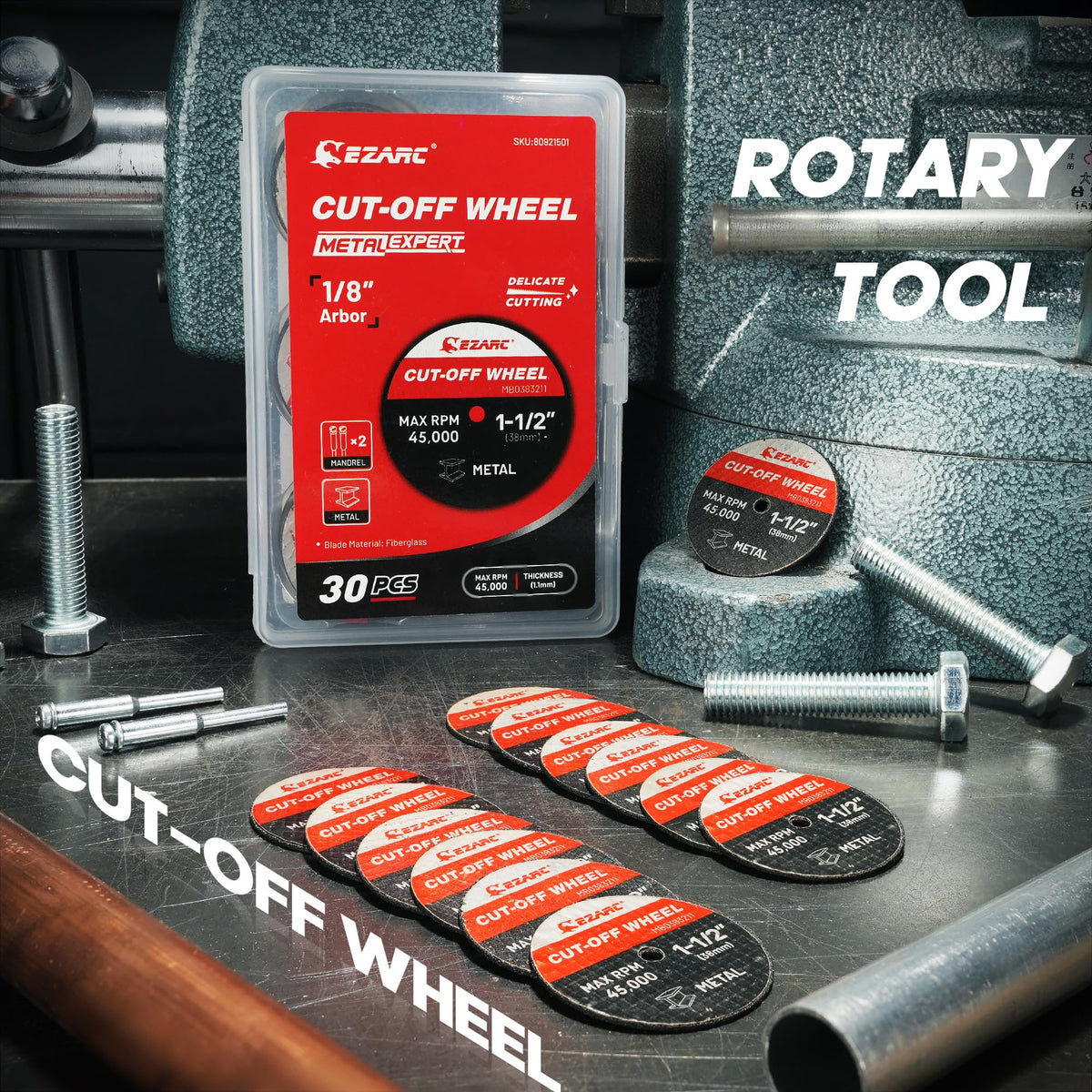 EZARC PP case and mandrels included for easy setup.