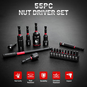 EZARC deep nut drivers are non-magnetic by design for safe use