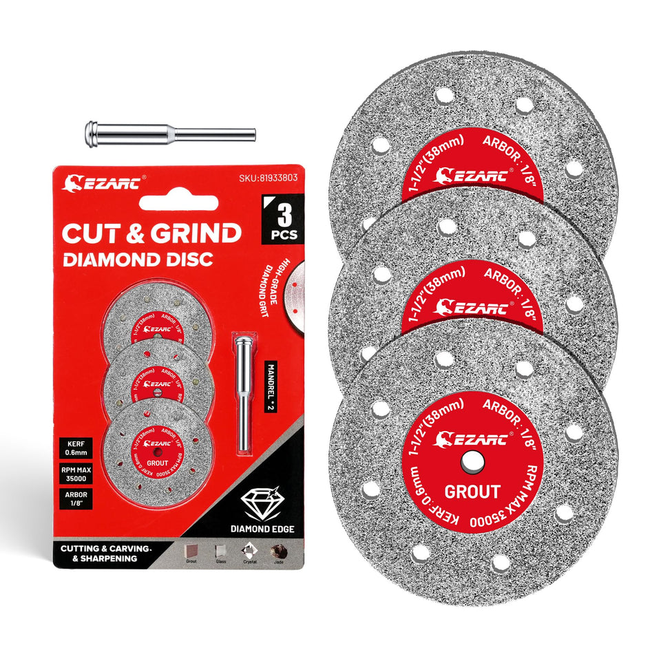 EZARC diamond cutting wheel in action delivering fast, precise cuts on tough materials