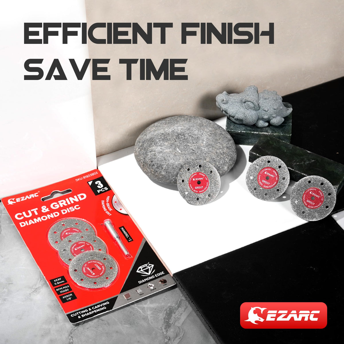 EZARC heat-dissipation venting supporting steady performance during cuts