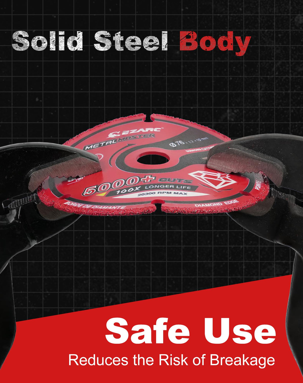 EZARC 2-pack enables continuous metal cutting with fewer wheel changes.