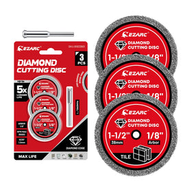 EZARC diamond cutting wheel cutting tile with a clean edge
