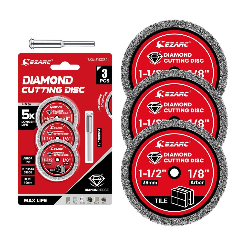 EZARC diamond cutting wheel cutting tile with a clean edge