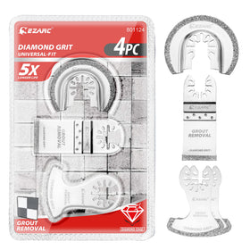 EZARC diamond oscillating blade set for grout removal delivers precise cuts between tiles