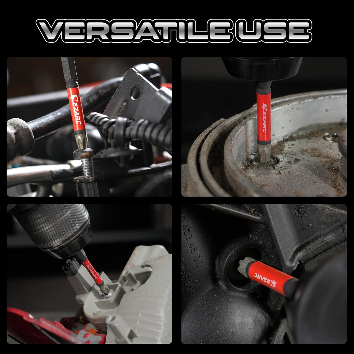 EZARC magnetic-tip bit helps start screws in restricted spaces.