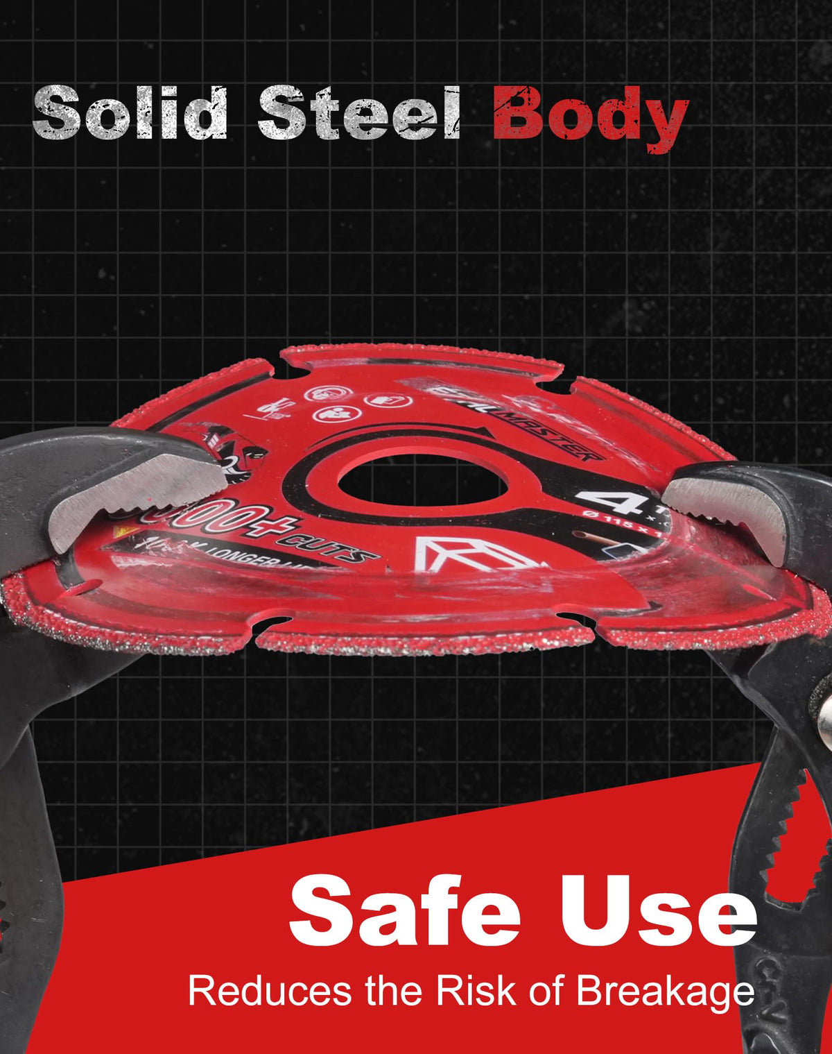 EZARC industrial-quality cutting wheel enhances stable metal cutting performance.