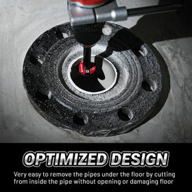 Inner pipe cutting design by EZARC minimizes wall damage during installation or repairs.