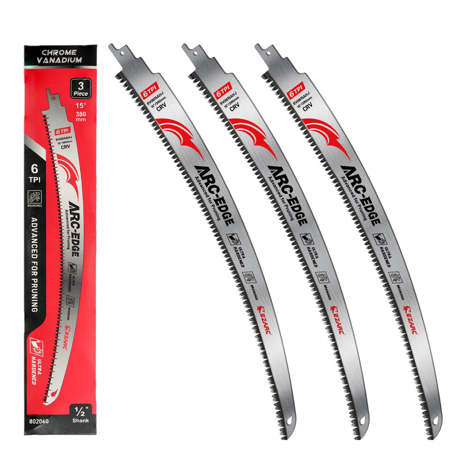 EZARC 15 inch arc edge blade for rapid pruning and clean cuts.