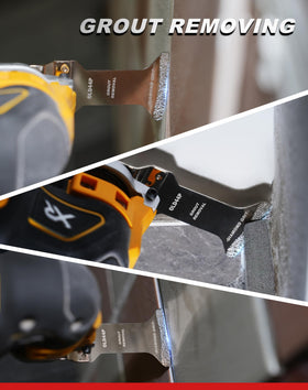 EZARC mortar-cleaning blade cleans mortar, plaster, and joints for rework.