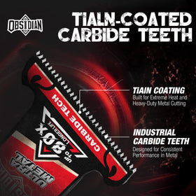 EZARC Obsidian carbide blade cutting nails efficiently with durable stability.
