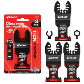 EZARC Obsidian carbide blade with ticn coating for sharper cuts through tough materials.