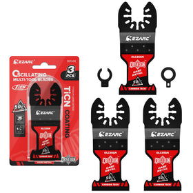 EZARC Obsidian carbide oscillating blade 3-pack ready for hard metal cuts