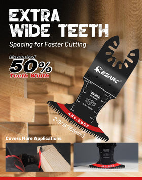 EZARC ideal for hardwood and plastic flush, plunge, and recess cuts