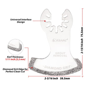 EZARC diamond blade delivers a 0.09-inch kerf for clean tile cuts