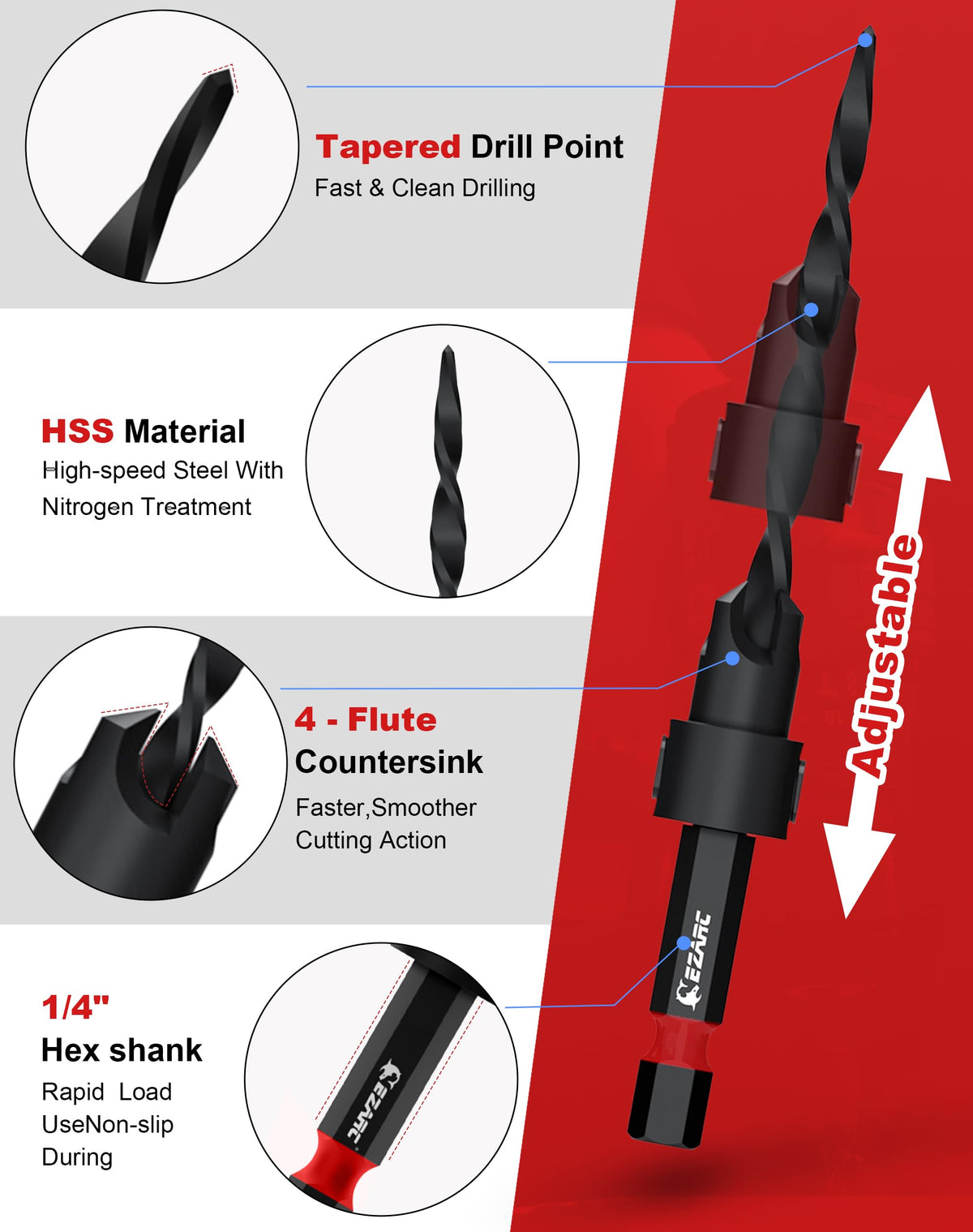 EZARC depth stop collars provide consistent depth control