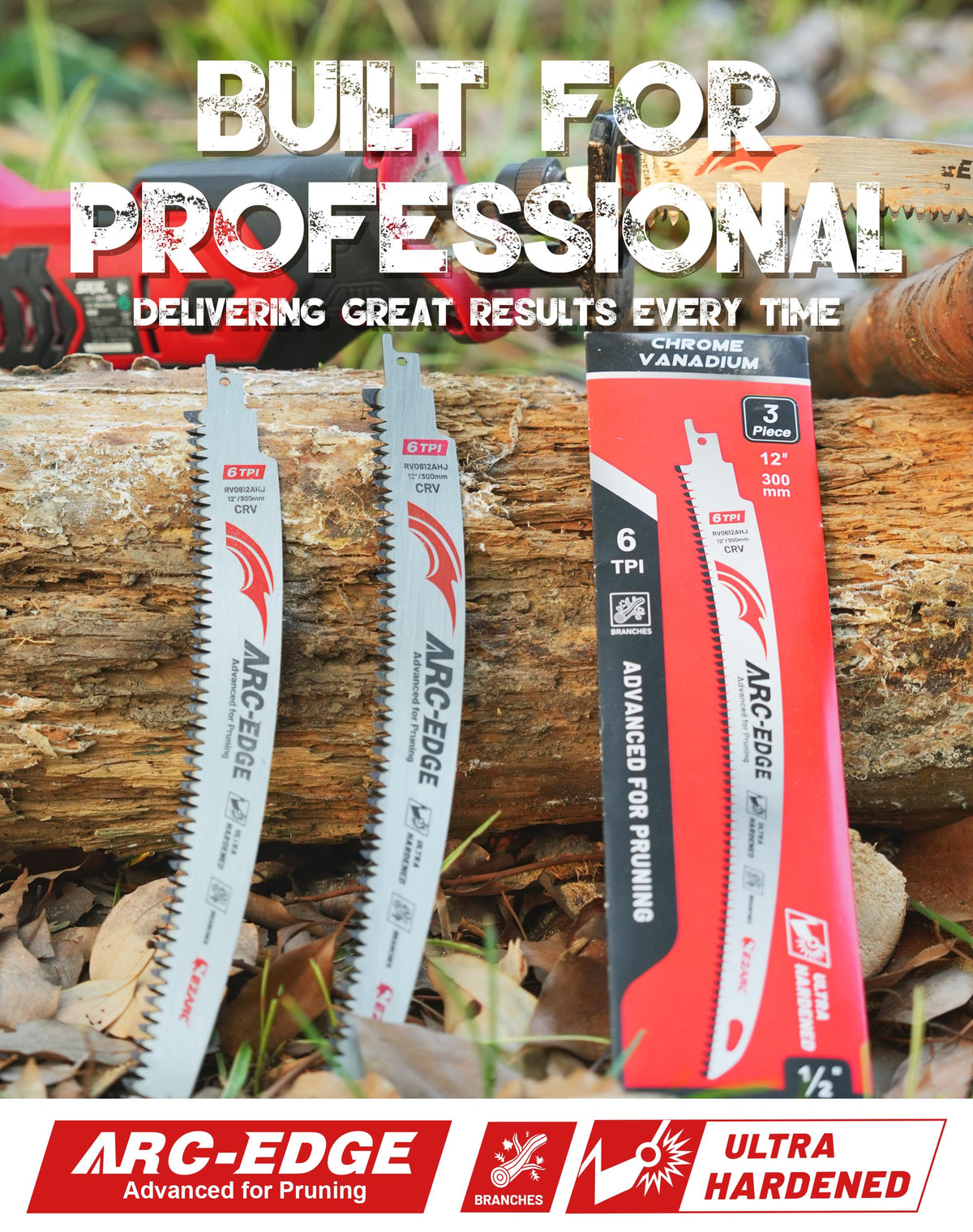 EZARC pruning blades in action reducing binding on thick limbs