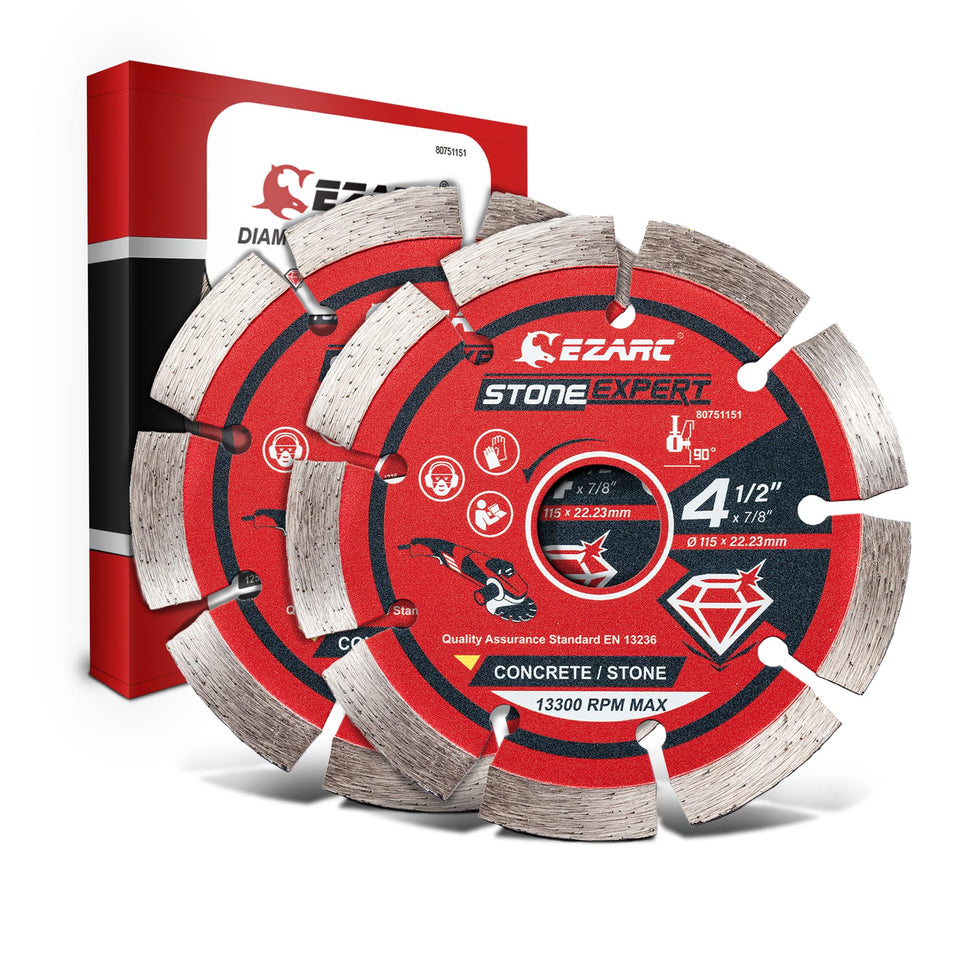 EZARC segmented diamond blade for concrete cutting with fast, clean results.