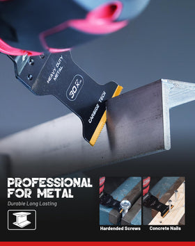 EZARC slim-body carbide blade welding detail for added durability.