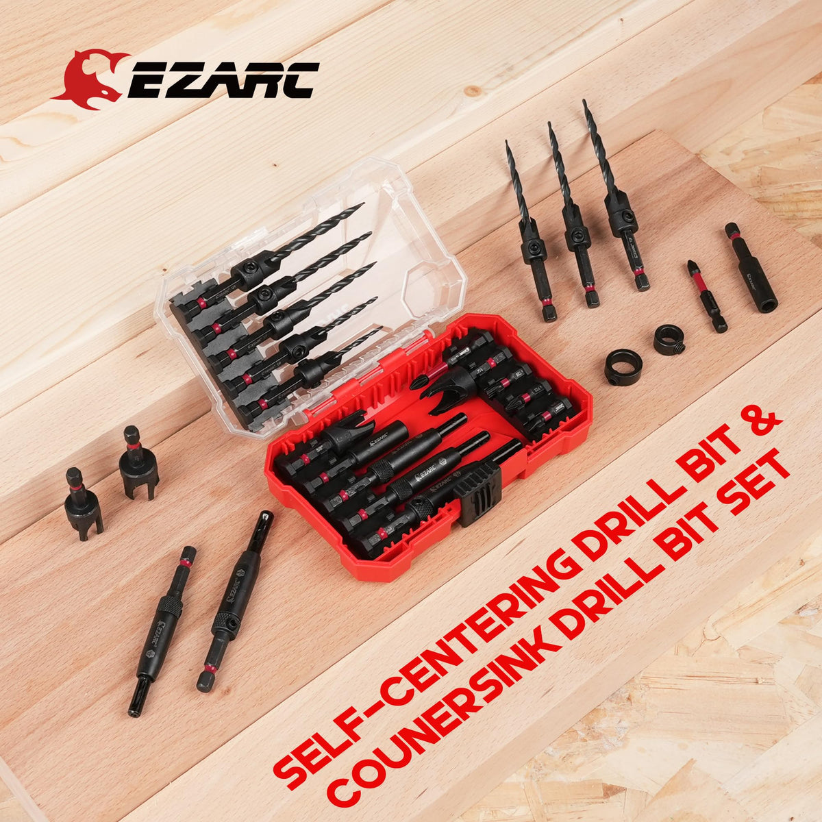EZARC compact storage case organizes all bits.