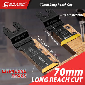EZARC blade length 2-3/4 inch enables deep cuts with steady power transfer