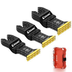 EZARC titanium oscillating blades pack front view showing durable construction.