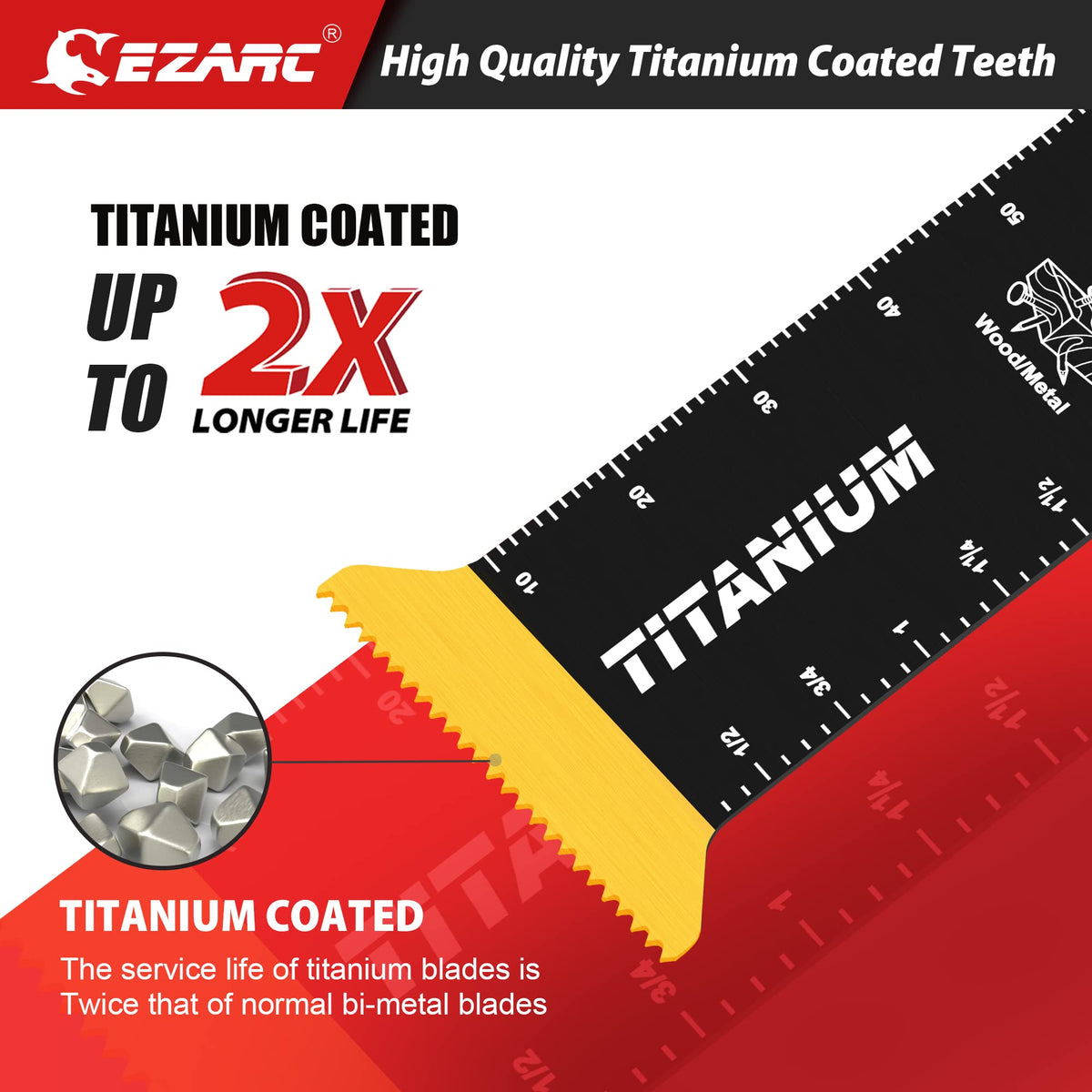 EZARC blade performing deep plunge cuts in wood and plasterboard