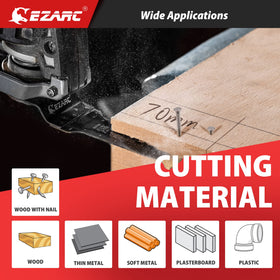 EZARC blade with universal interface fits most oscillating tools