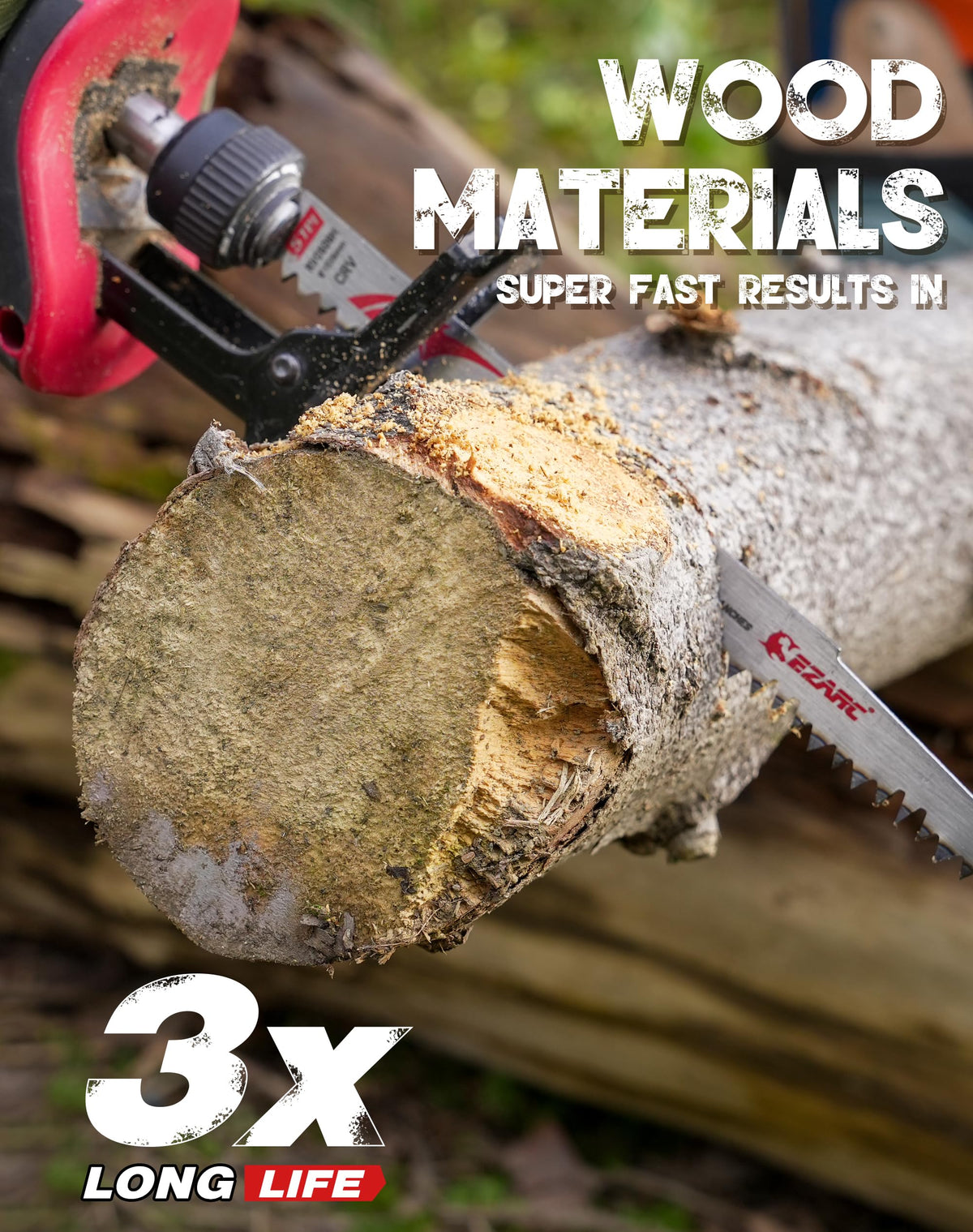 EZARC 9-inch blade designed for trees and landscaping work.