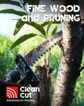 EZARC tree trimming use scene demonstrates controlled, clean branch cuts.