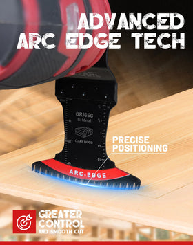 EZARC triple-ground Japanese teeth for smooth, clean surfaces